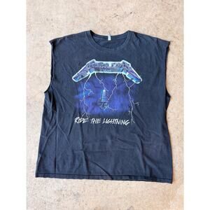 Band Tees 1994 Thrashed Metallica Ride the Lightning T-Shirt Sz 2XL